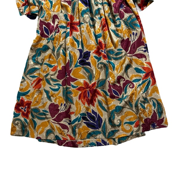 J. ELLIS Vintage Floral Long Sleeve Mock Neck Maxi Dress 16 - Picture 3 of 14